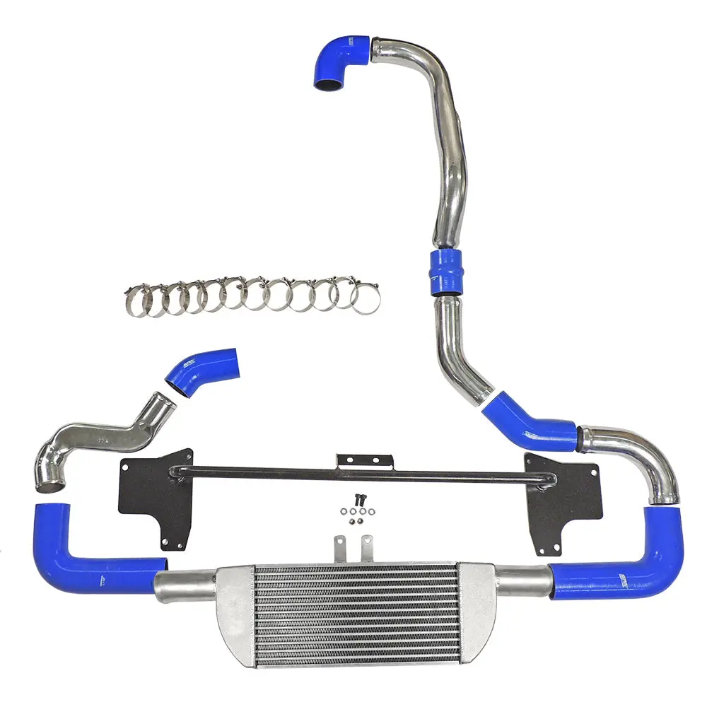 Vw Golf 1.8 20V Transversal Front Mount Intercooler Kit For Tma06 - Blue Hoses 1
