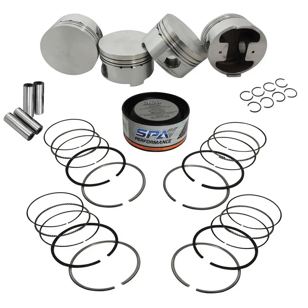 Forged Flat Top Piston And Rings Set 83.5Mm Vw Aba 2.0L 8V 1