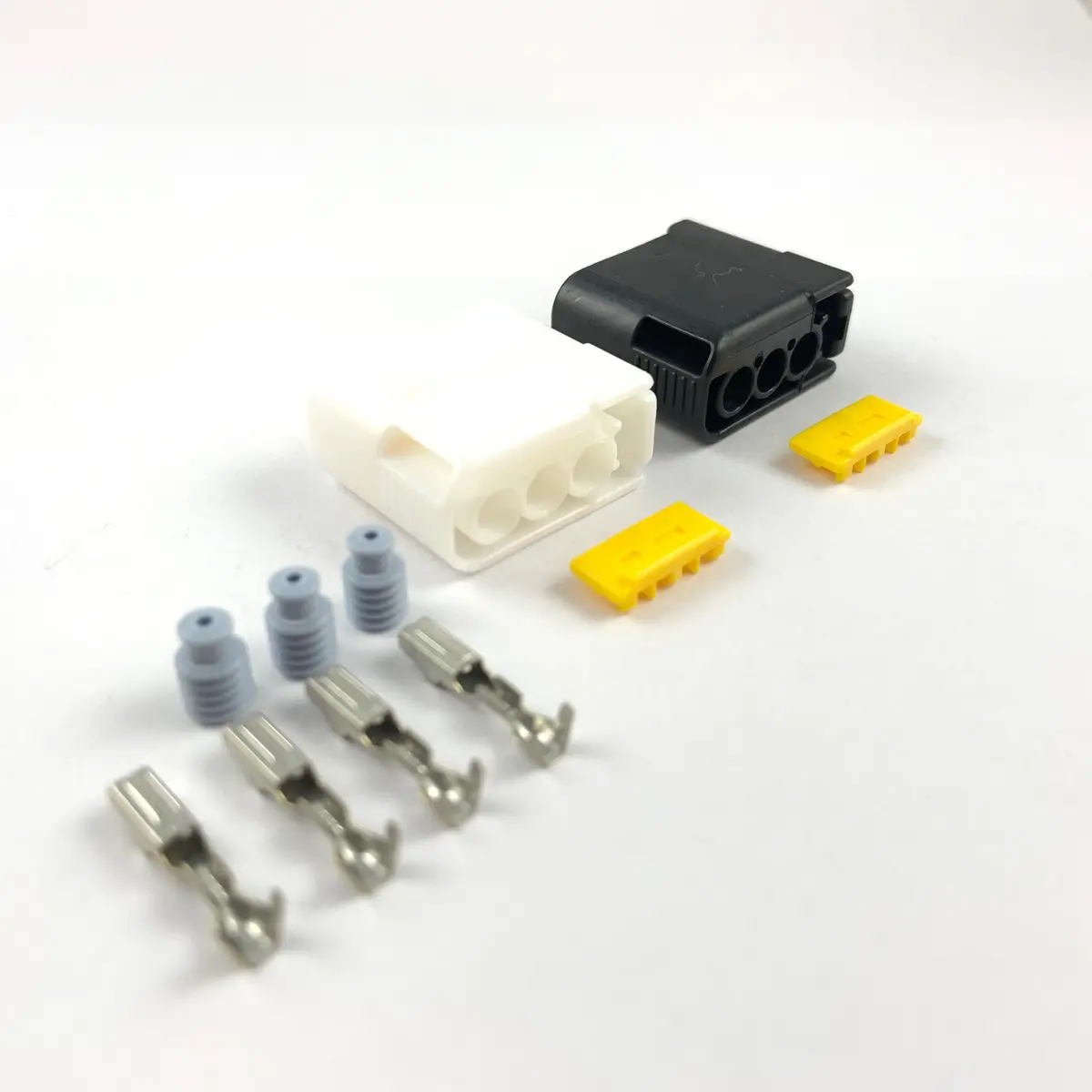 3-Way Black + White Connector Kit For Subaru Impreza Wrx Sti Ej20 Ej25 Ignition Coil (22-20 Awg) 1