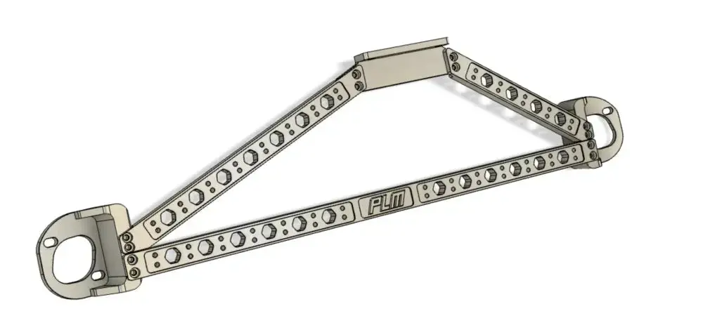 Plm Billet Modular 3 Point Front Strut Tower Bar Honda Accord Cb7 1
