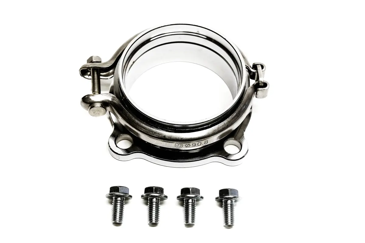 Precision Works 4-Bolt To V-Band 3" Turbo Flange Adapter 1