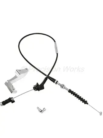 Precision Works K-Series Throttle Cable + Bracket Oem Type S Throttle Body 1