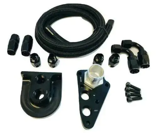 Precision Works Oil Filter Relocation Kit - Ford 4.6 & 5.4 Mustang F150 1