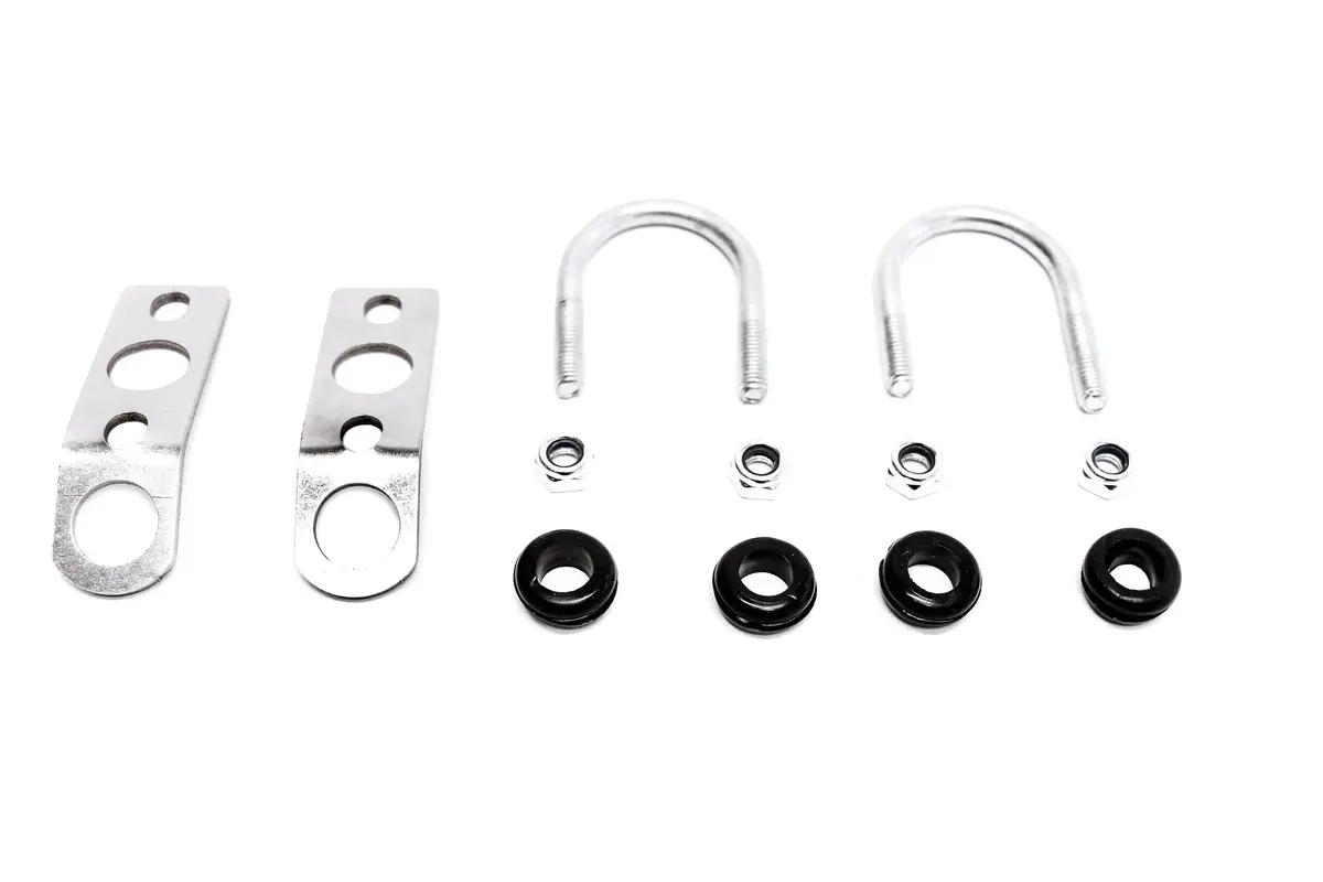Precision Works Radiator Brackets For Traction Bars 1