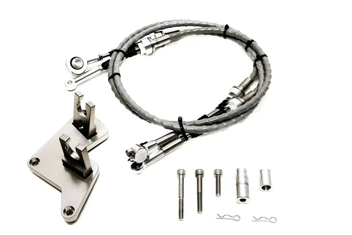 Precision Works Shifter Cable & Transmission Bracket For Honda B-Series Awd 1