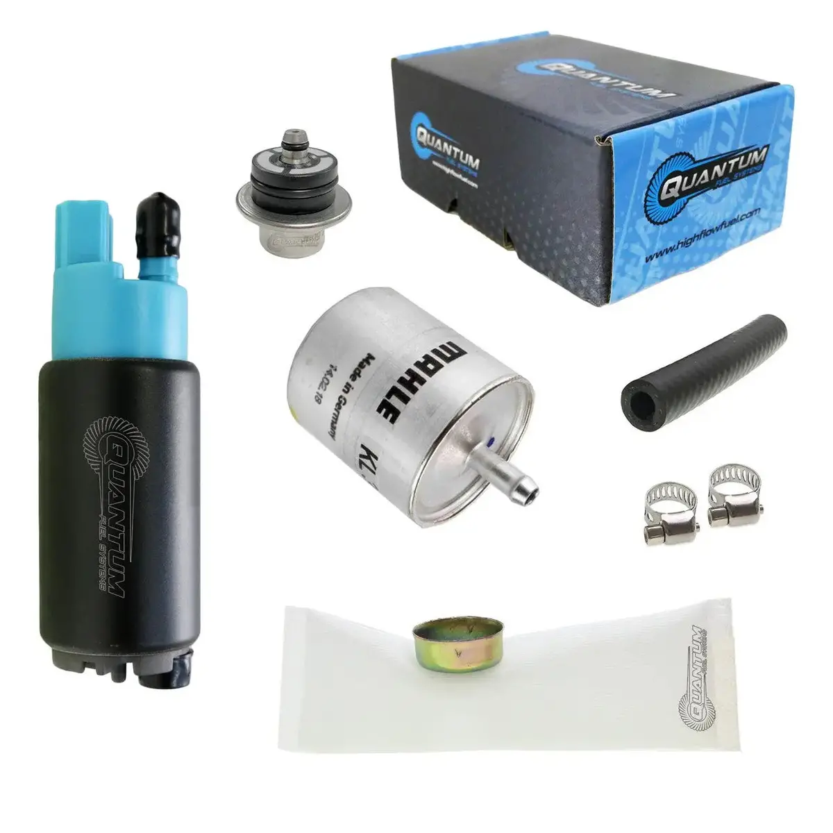 Qfs Efi Fuel Pump W/ Pressure Regulator & Genuine Mahle Filter, Hfp-382-Brf2 1