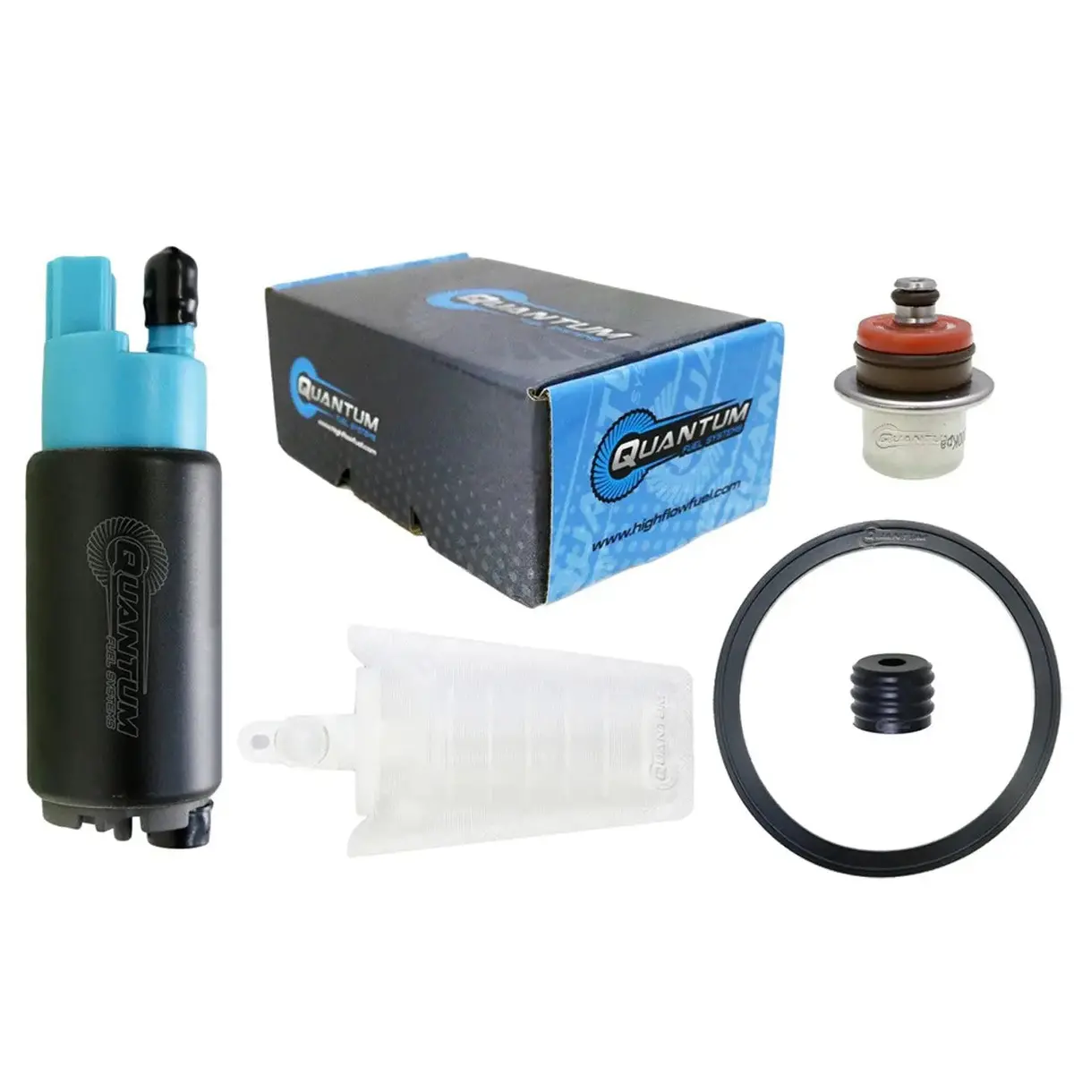 Qfs Efi Fuel Pump W/ Pressure Regulator & Tank Seal, Hfp-382-Ca 1