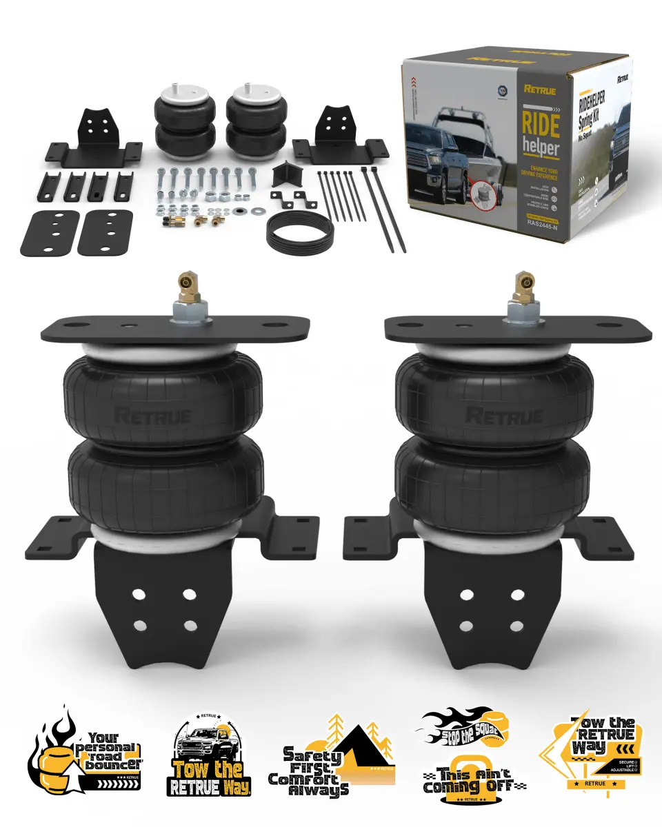 Retrue Premium Air Bag Kit for Toyota Tundra (2007–2021) – 5,000 lb Towing Support, Complete No-Drill Suspension Upgrade
