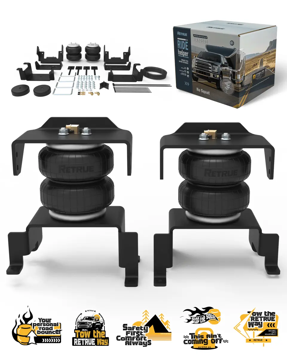 Retrue Premium Air Helper Spring Kit for Ford F-150 (2009–2014) – 5,000 lb Load-Leveling, Easy Bolt-On Installation