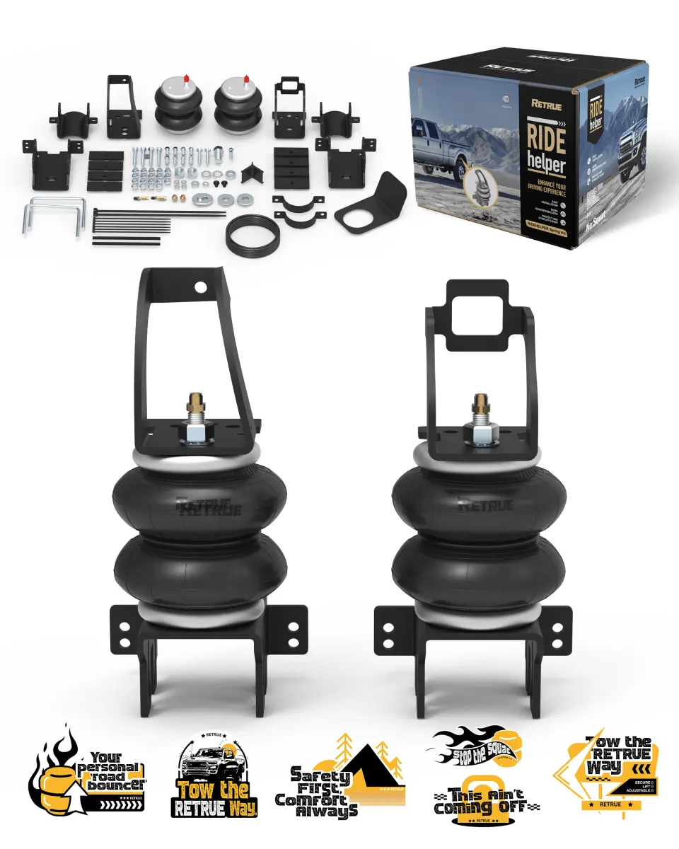 Retrue Premium Rear Air Suspension Kit for Ford F-250/F-350/F-450 (2011–2016) – 5,000 lb Load-Leveling, No-Drill Installation