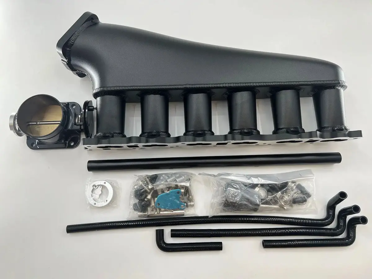 Rb26 Intake Manifold With 90Mm Throttle Body And Fuel Rail – Aluminum, Tig Welded 1