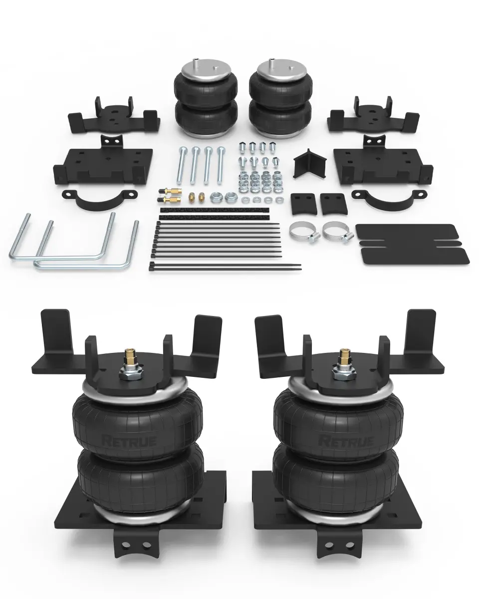 Retrue Air Helper Kit for 2004–2008 Ford F-150 – 5,000 lb No-Drill Rear Suspension Upgrade, Firestone Ride-Rite 2350 Compatible