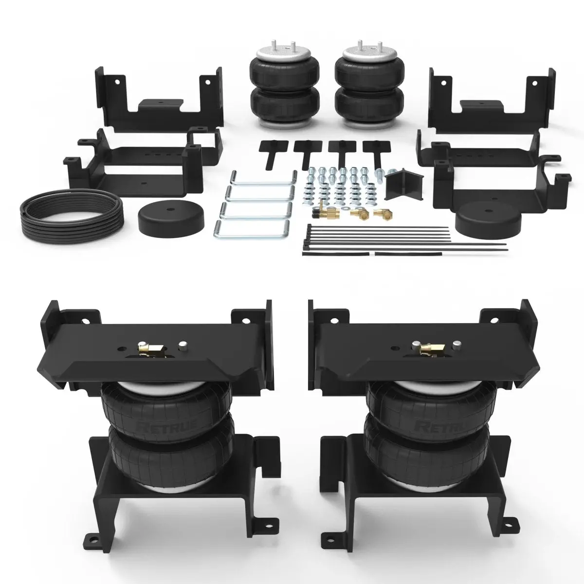 Retrue Heavy-Duty Rear Air Suspension System for 2015–2025 Ford F-150 (2WD/4WD) – 5,000 lb Load-Leveling Kit, Firestone Ride-Rite 2582 Alternative