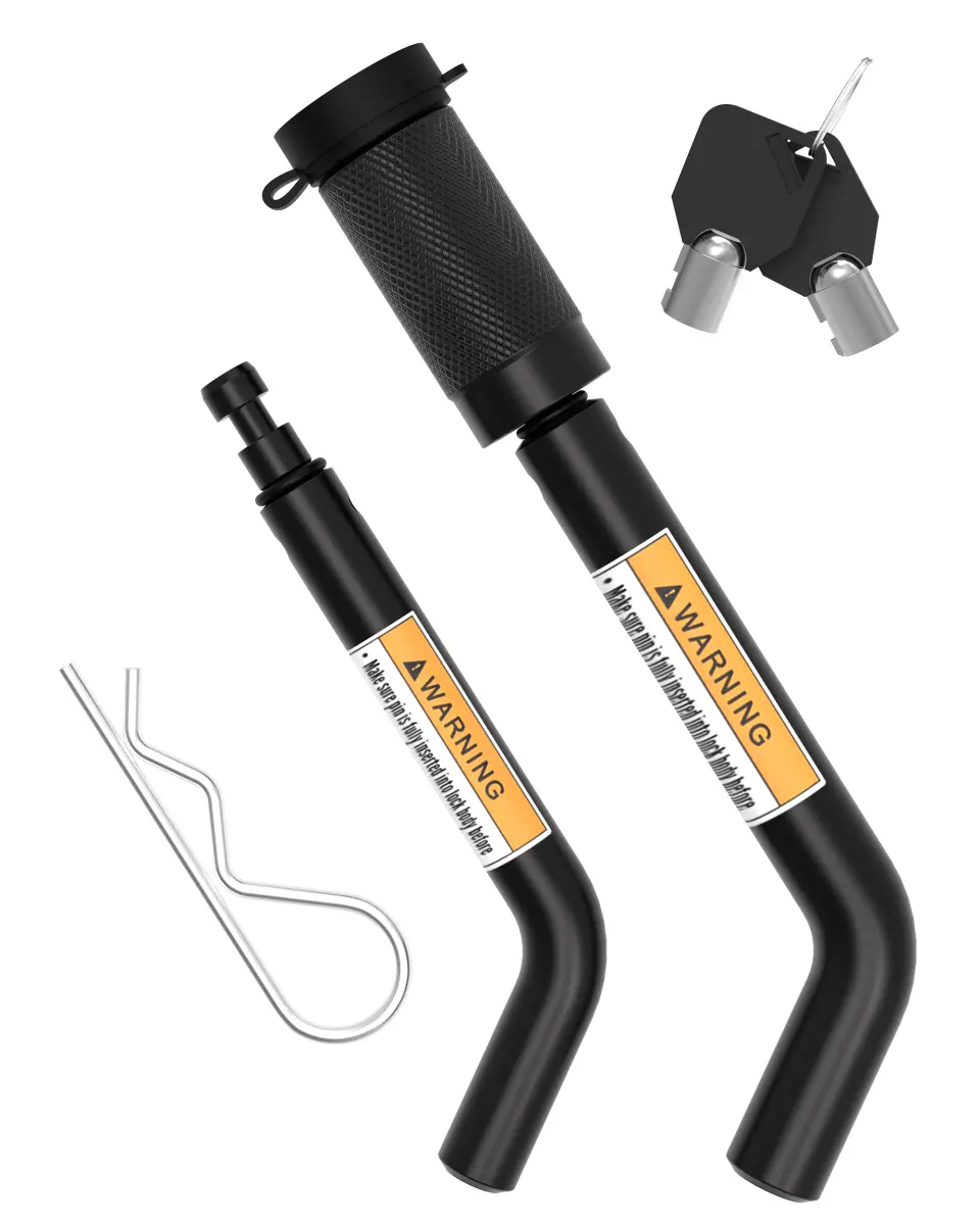 Retrue Dual-Size Trailer Hitch Lock Set (1/2" & 5/8") – Universal Anti-Theft Receiver Pin Kit