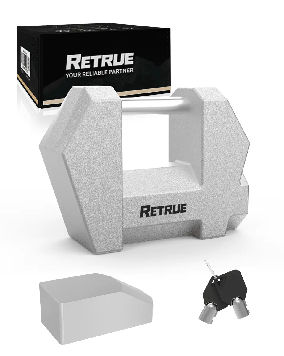 Retrue Heavy-Duty 1/2" Trailer Coupler Security Lock – Universal Fit, Tamper-Resistant Design