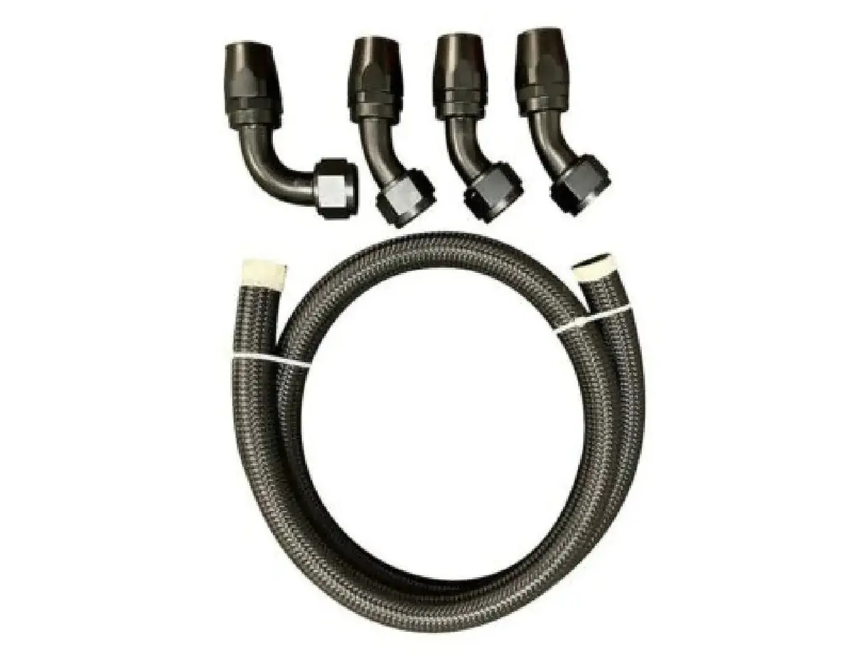Racing Tucked Coolant Radiator -16An Hose And Fitting Kit 1