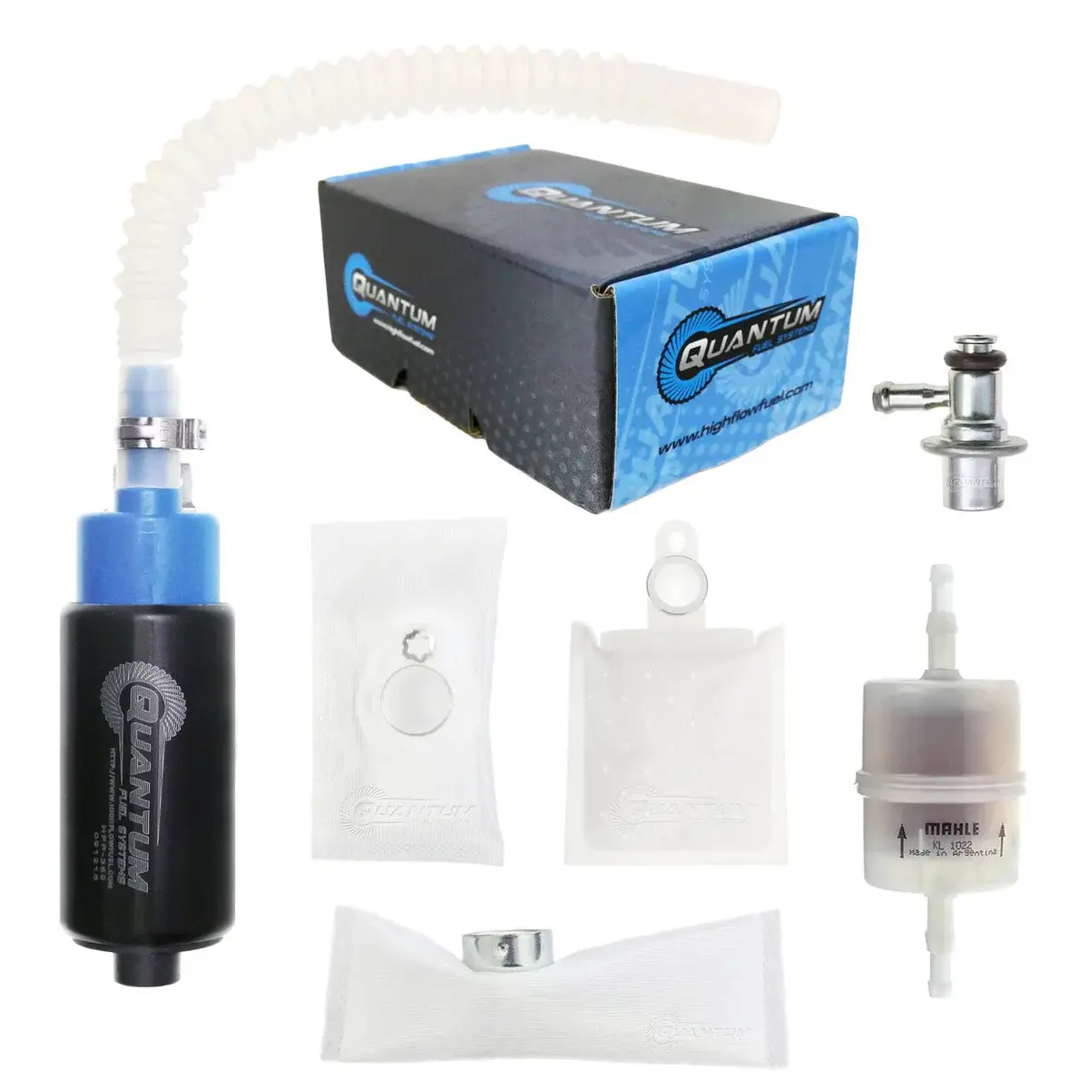 Qfs In-Tank Fuel Pump W/ Regulator & Genuine Mahle Filter, Hfp-389-Ur2f2 1