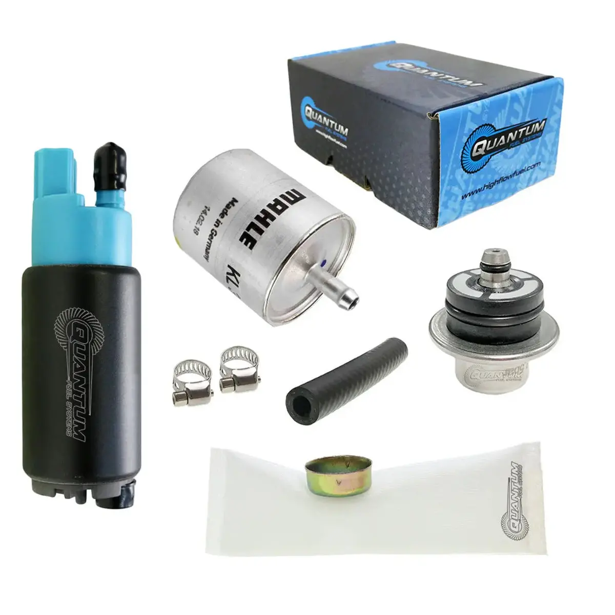 Qfs Oem Replacement In-Tank Efi Fuel Pump W/ Regulator, Genuine Mahle Filter, Strainer, Hfp-382-Br2f2 1