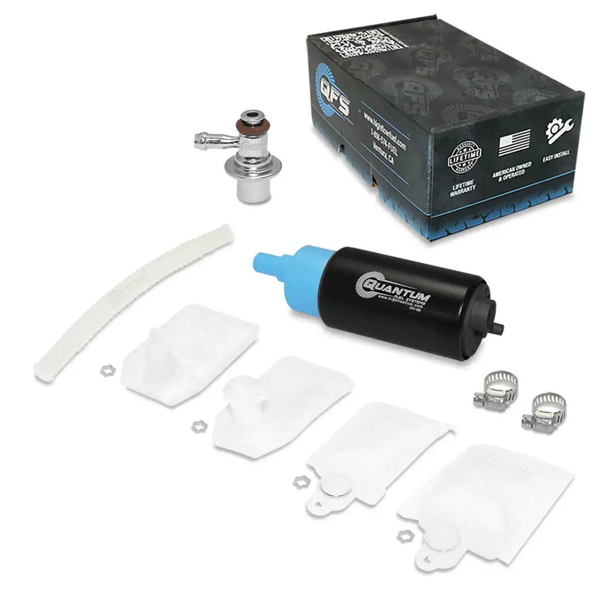 Qfs In-Tank Efi Fuel Pump W/ Regulator, Hfp-390-Ur2 1