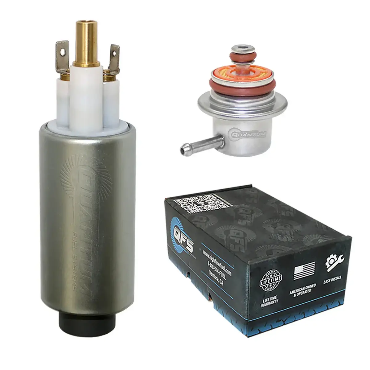 Qfs Oem Replacement Marine/Outboard Efi Fuel Pump W/ Regulator, Hfp-517-R 1
