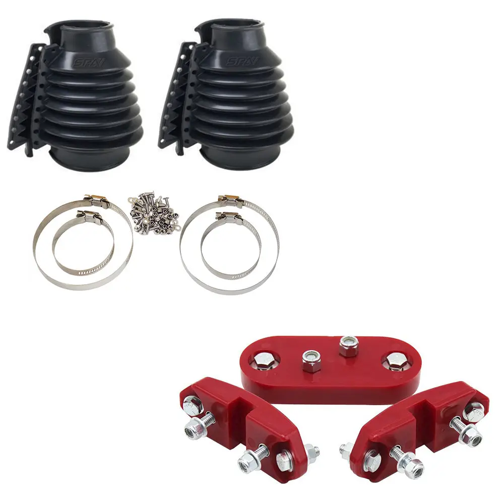 Rear Swing Axle Boots Pair - Black + Urethane Transmission Mount Kit For Vw Bug/Beetle/Buggy/Baja 1