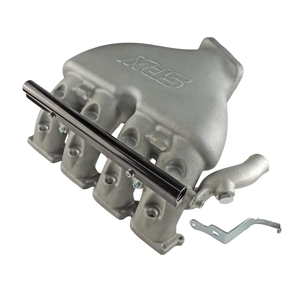 Cast Aluminum Intake Manifold For Longitudinal Vw/Audi 1.8T With 4 Injectors Fuel Rail Kit (Oem Throttle) 1