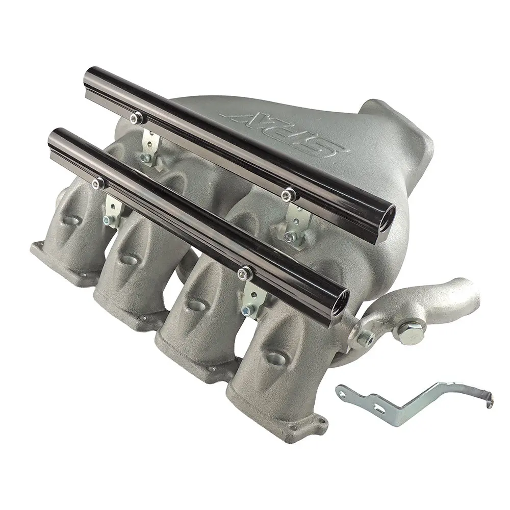 Cast Aluminum Intake Manifold For Longitudinal Vw/Audi 1.8T With 8 Injectors Fuel Rail Kit (Oem Throttle) 1