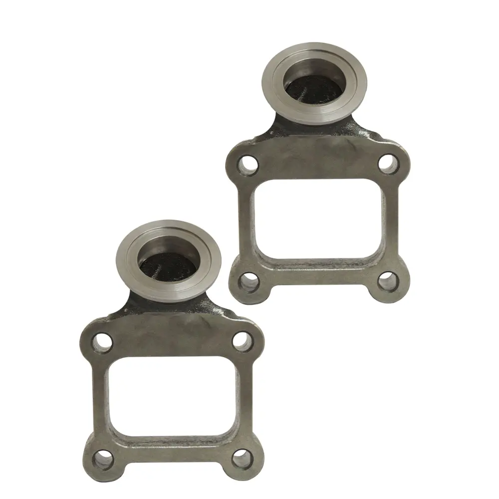 T4 Manifold 44/45Mm V-Band Wastegate Adapter 45 Degree Flange (2 Units) 1