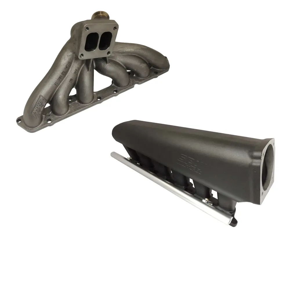 Toyota Supra Lexus Is300 Gs 2Jz-Ge T4 Twin Scroll Turbo Manifold + Intake Manifold 12 Injector 1