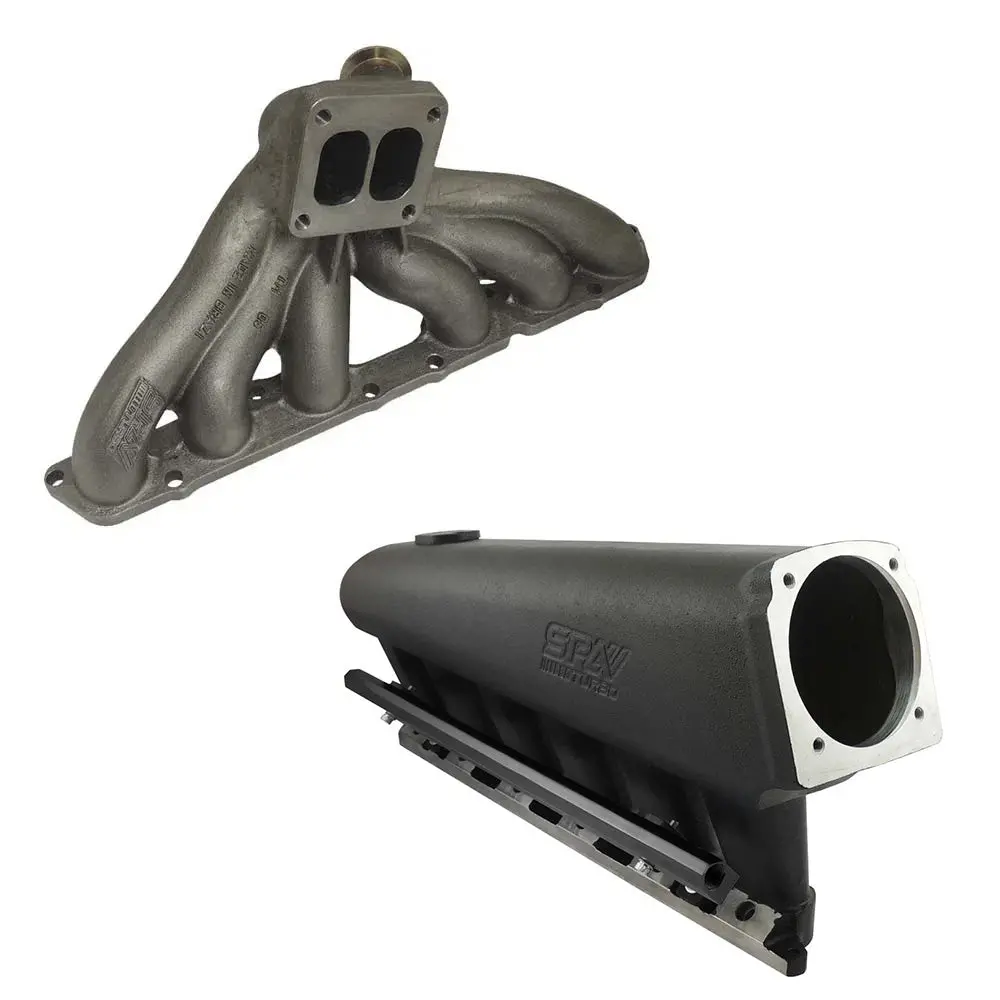 Toyota Supra Lexus Is300 Gs 2Jz-Ge T4 Twin Scroll Turbo Manifold + Intake Manifold 6 Injector 1