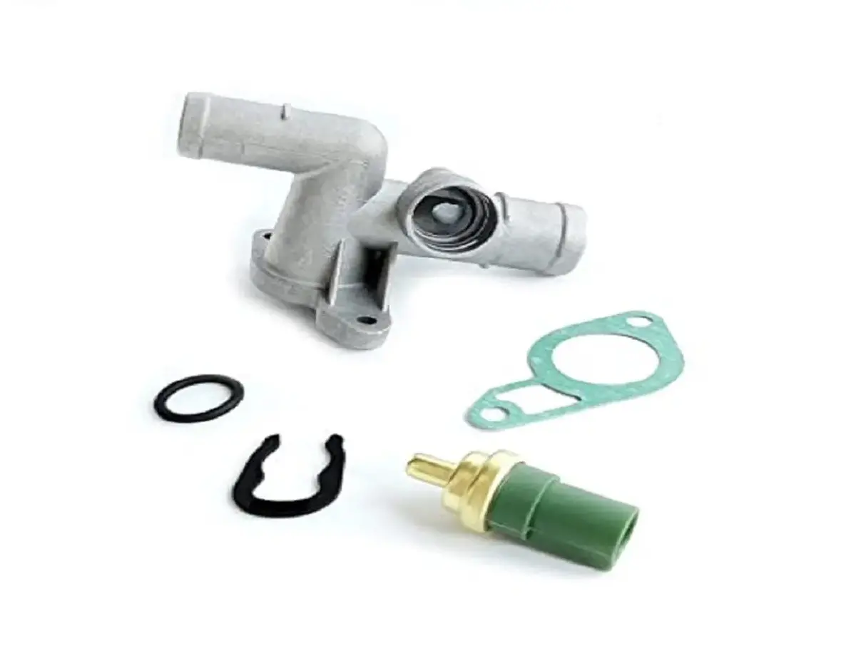 Cast Aluminum Coolant Flange Kit With Temperature Sensor For Mk4 1.8T 1