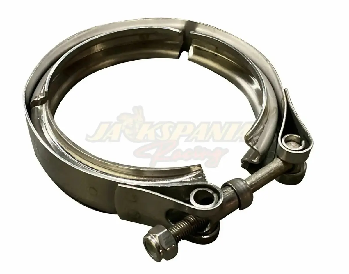 Universal 2.5 Inch Stainless Steel V-Band Turbo Downpipe Exhaust Clamp 304 1