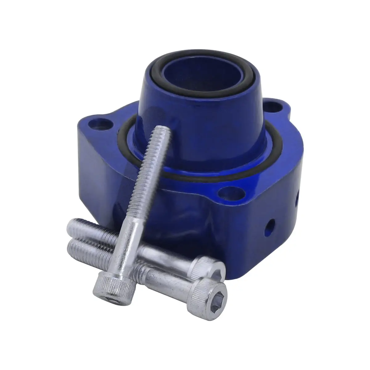 Aluminum Blow Off Valve Adapter Spacer Bov Vw 2.0 Tsi / Tfsi (Jetta / Passat / Tiguan) - Engine 200Hp - Blue Series 1