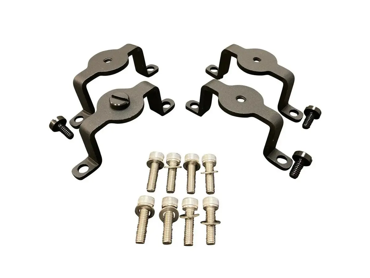 Vw Audi 1.8T Coil Pack Hold Down Bracket Kit With Hardware - Black Anodized 1