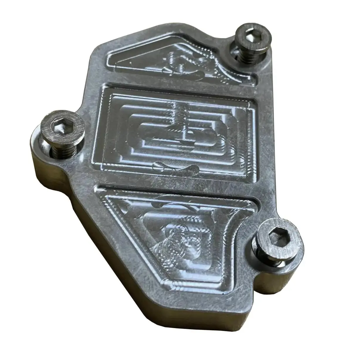 Vtec Solenoid Block Off Plate For Honda Acura B-Series Billet Aluminum Black Anodized 1