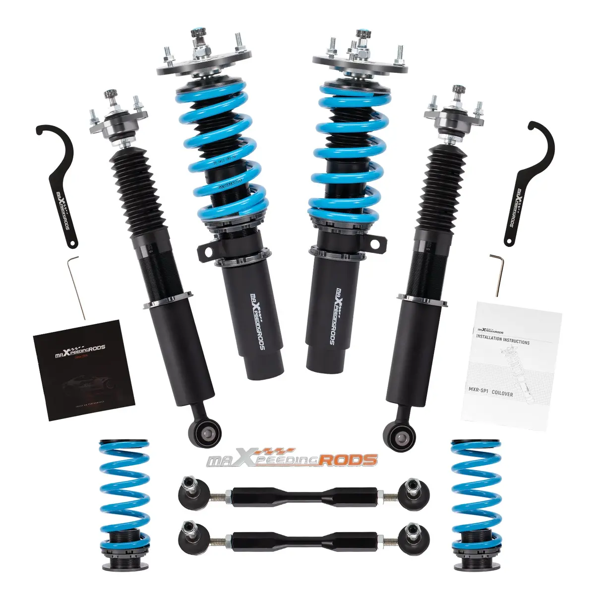 24 Way Damper Adjustable Coilover Struts Bmw Z4 (E85) 02-08 Lowering Kit 1