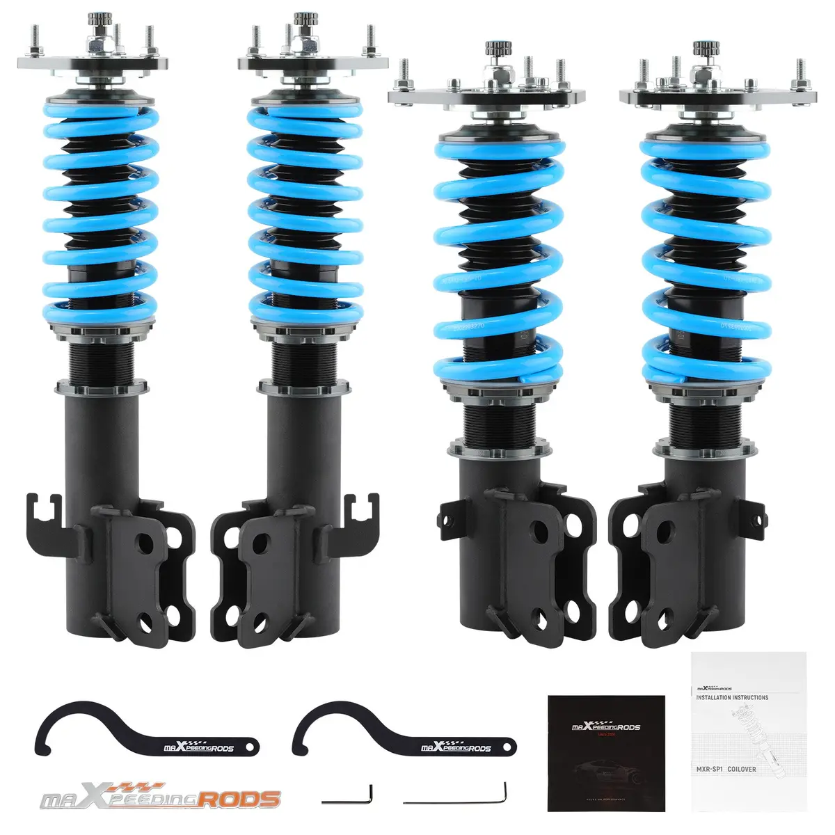 T6 Coilover Struts Spring Shock Absorber Subaru Impreza Incl. Wrx 1992.11-2000.08 Sp1 Lowering Coil-Over 1