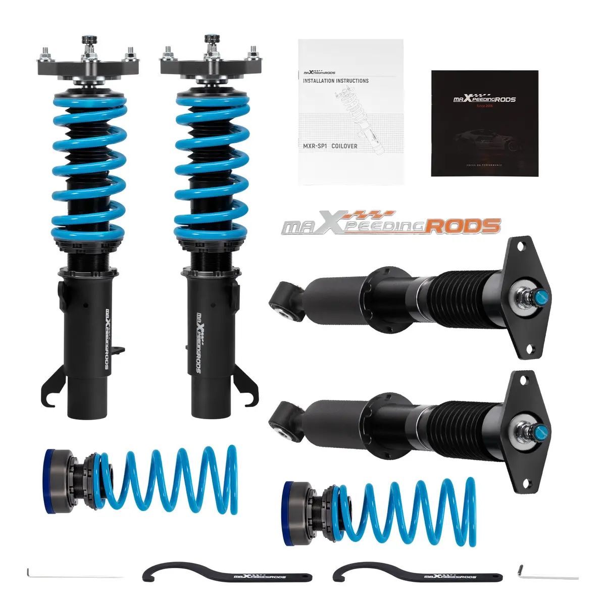 Coilovers24-Way Adjustable Lowering Kit Ford Focus Mk3 2011-2017,Excludes St And Rs Models， 1