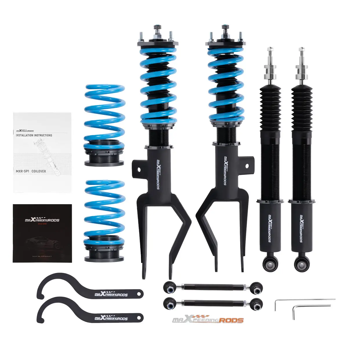 24 Ways Adjustable Damper Coilover Suspension Strut Tesla Model 3 2017+ Awd Lowering Kit 1