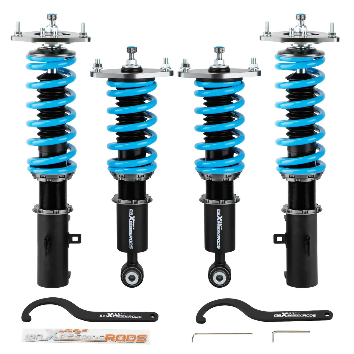 Front Rear Coilover Damper Kit Subaru Outback 10-14 W/ Camber Plates Lowering Kit 1