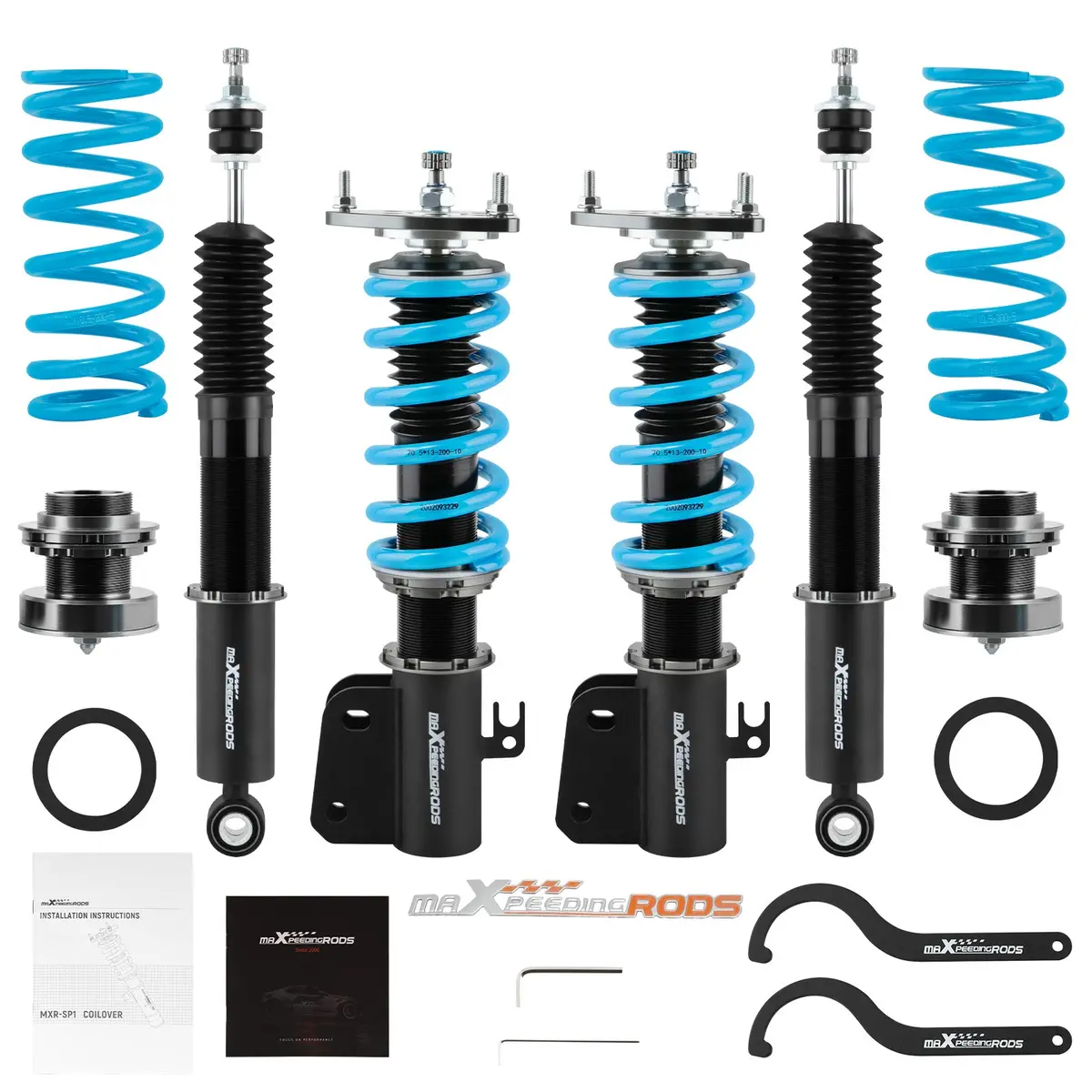 Scion Xb 2004-2006 Toyota Echo 2000-2005 Cot6 Coilovers Suspension Damper Set Lowering Kit 1