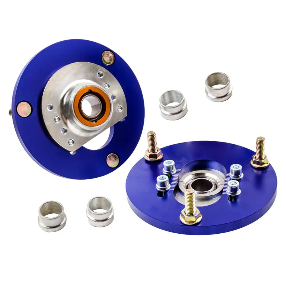Bmw E46 320I 323I 328Ci 330Xi M3 Coilover Pillowball Front Camber Plate Blue 1