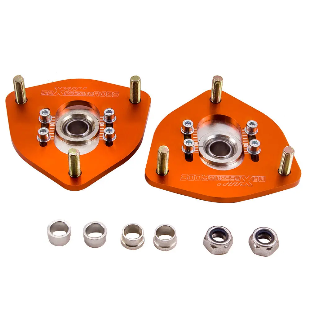 2X Front Coilover Camber Plate Top Mount Nissan S13 S14 Silvia 180Sx 240Sx 1