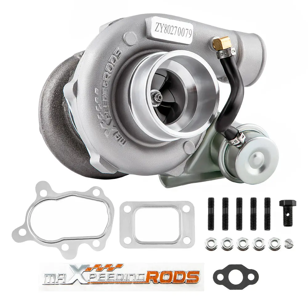Universal Turbocharger All 1.5L-2.0L Engine All 4 Cylinder Water + Oil Cooling 1