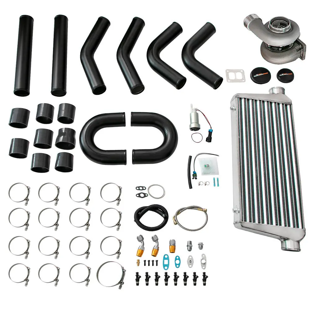 Turbocharger Kit Gt45 Universal Turbo Kit Perfect 4.0L-6.0L Engine 1