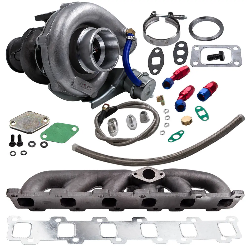 Turbo And Manifold And Oil Line Kit Nissan Patrol Gr Gq Y60 4.2 L Tb42s Tb42e 1