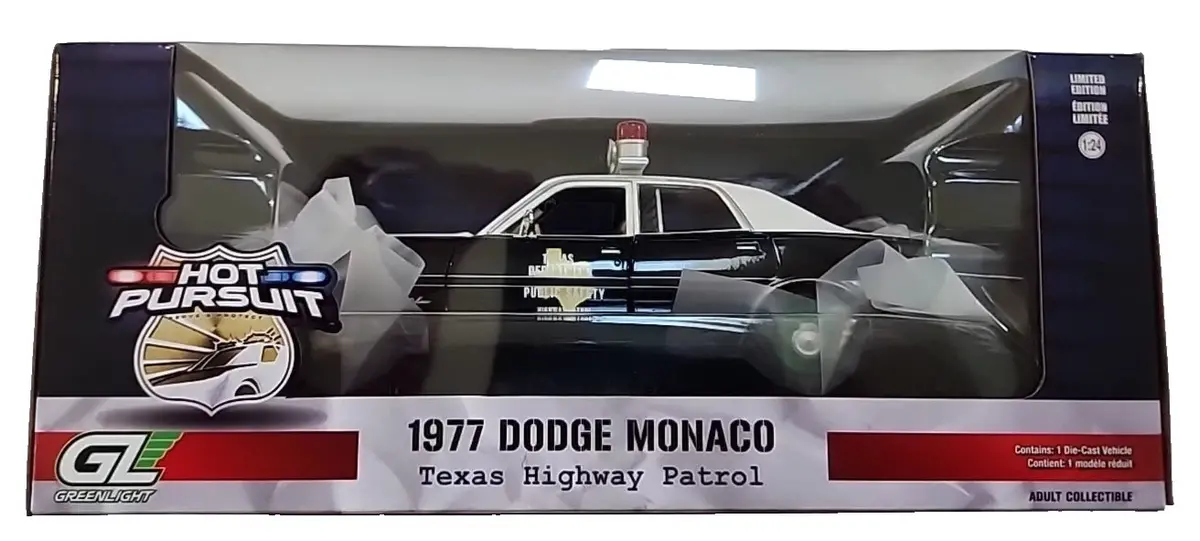 Greenlight Chase 1977 Dodge Monaco Texas Highway Patrol 1:24 Hot Pursuit Green 1