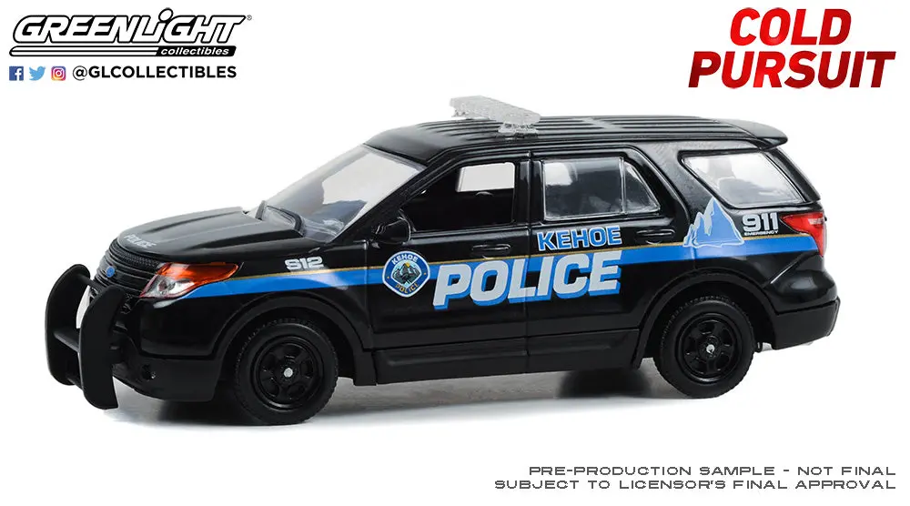 2013 Ford Police Interceptor Utility "Cold Pursuit" Movie 1/43 Greenlight 86637 1