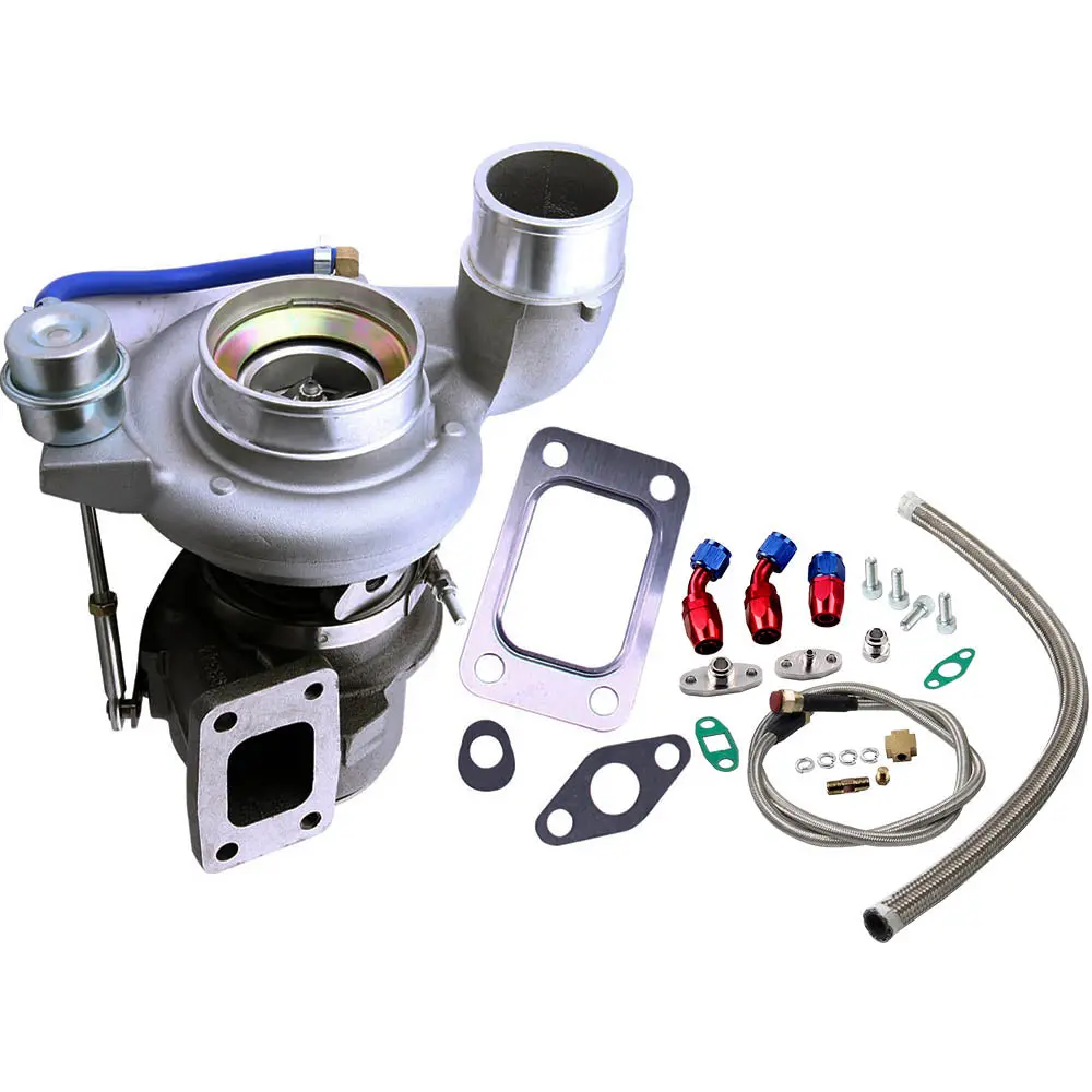 Hy35 T3 Turbo Turbocharger Dodge Ram 2500/3500 + Oil Feed Amp; Drain Line Kits 1