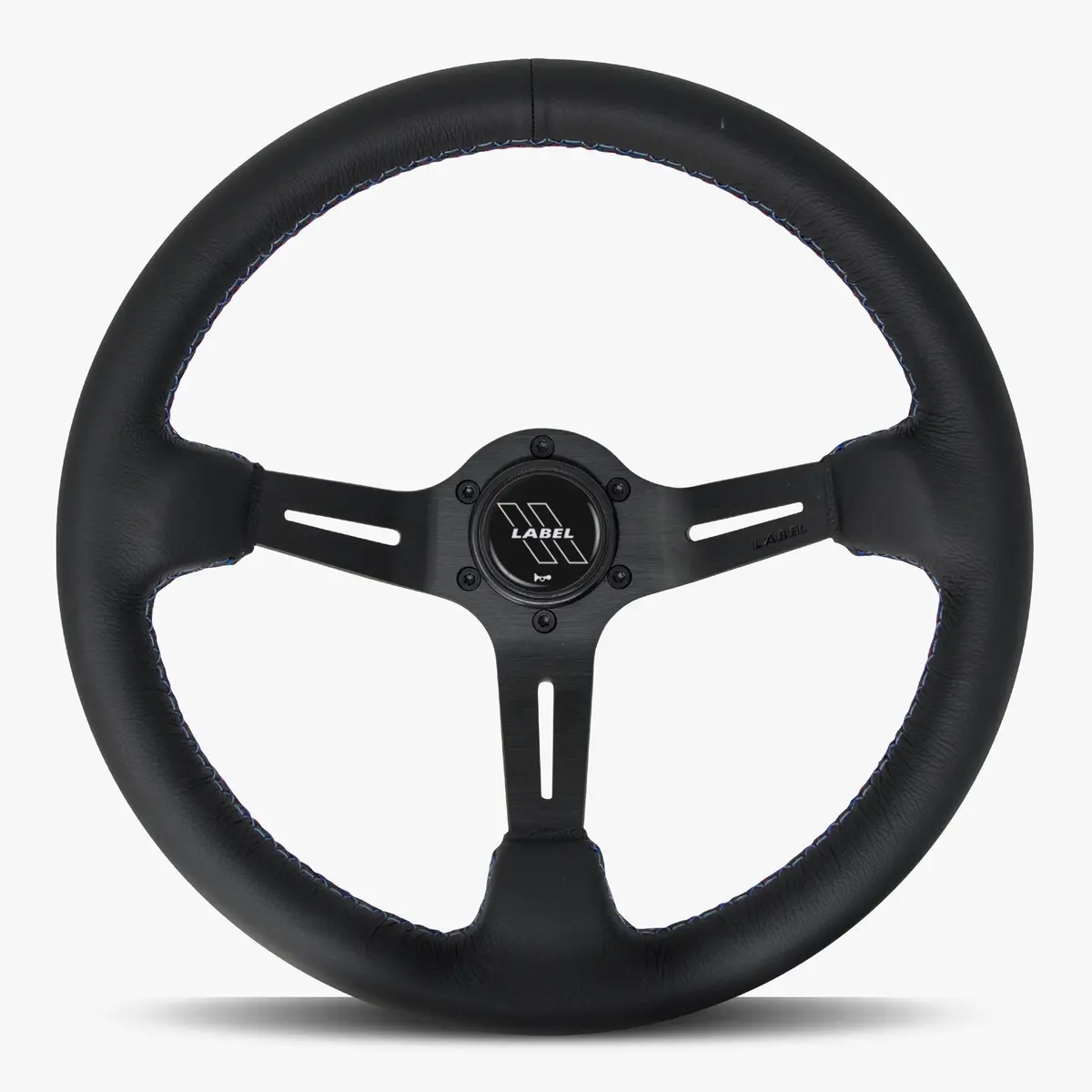 The Le Mans Black Leather Steering Wheel With Black Spoke And Bavarian Stitch 1